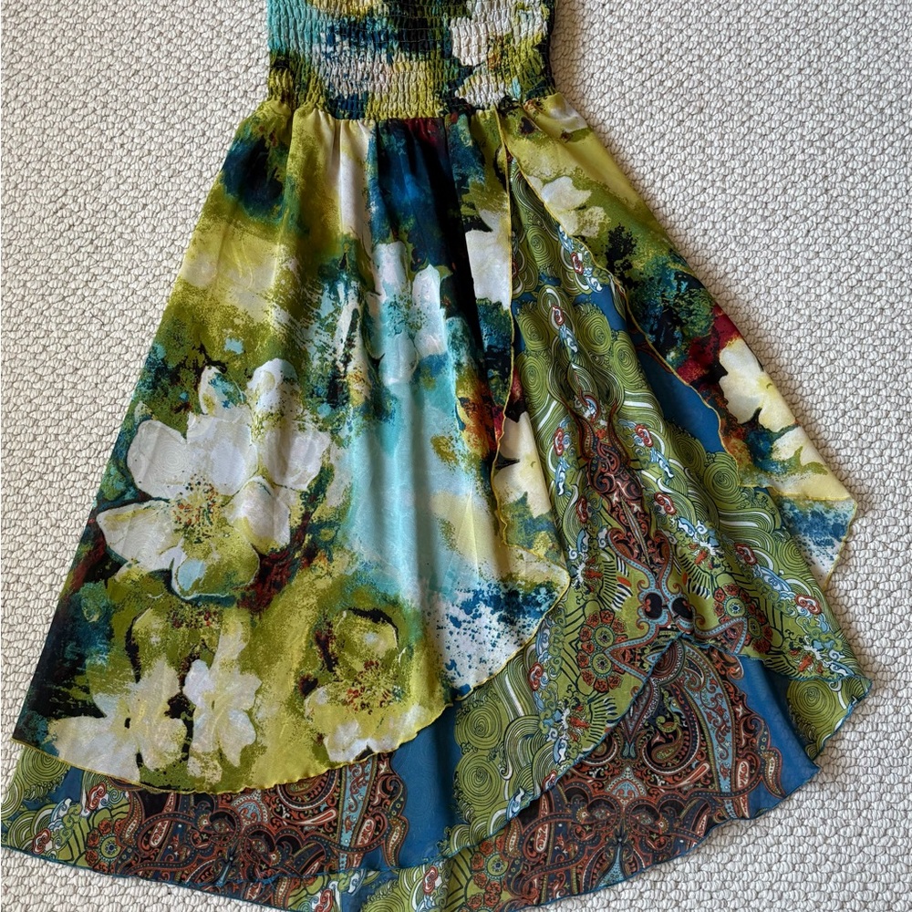 Sunny Leigh Green and Blue Skirt